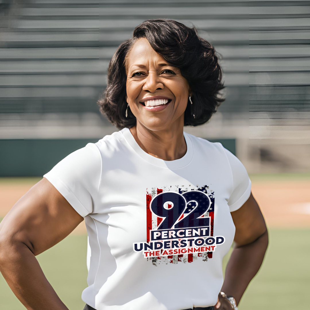 92% Understood the Assignment tshirt-Celebrate the Power of Black Women's Voter