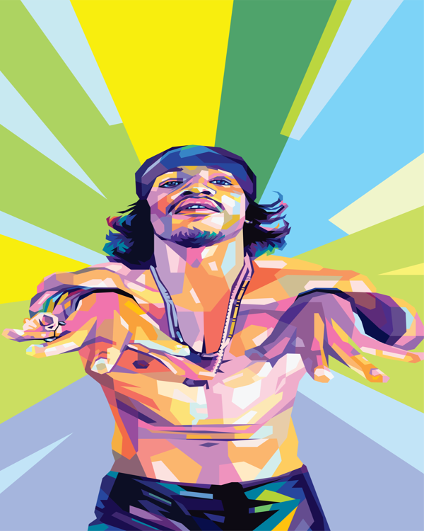 Andre 3000 WPAP Pop Art Print