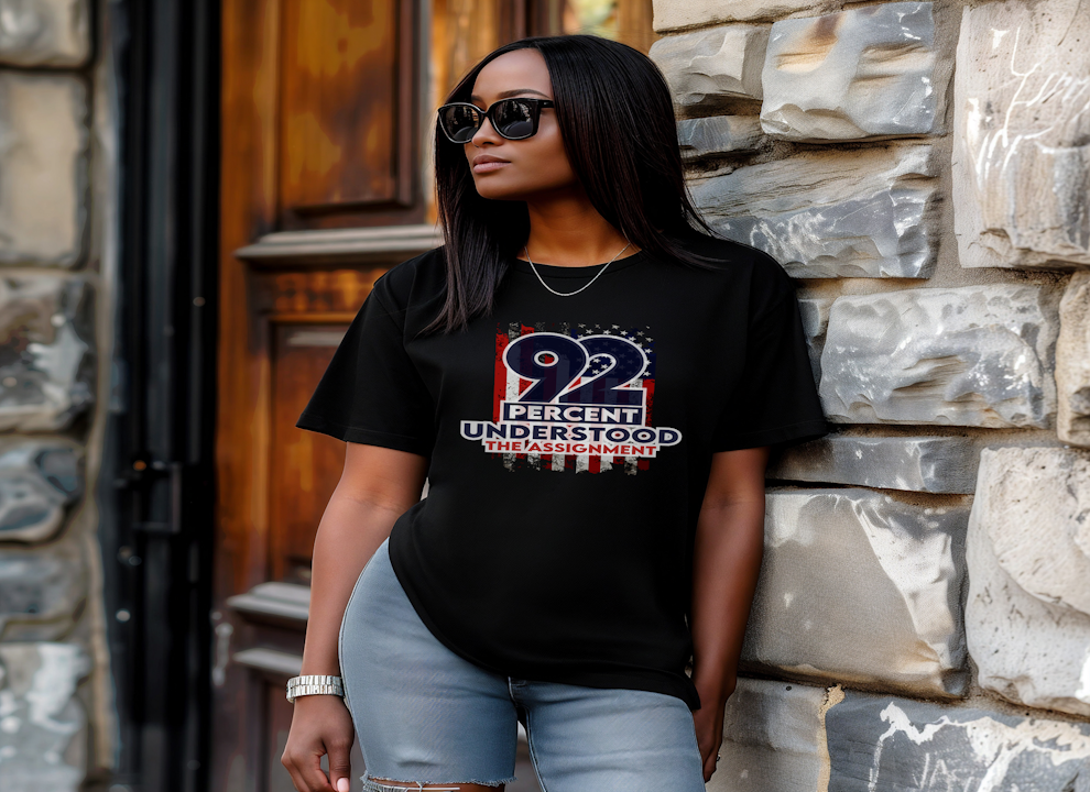 92% Understood the Assignment tshirt-Celebrate the Power of Black Women's Voter