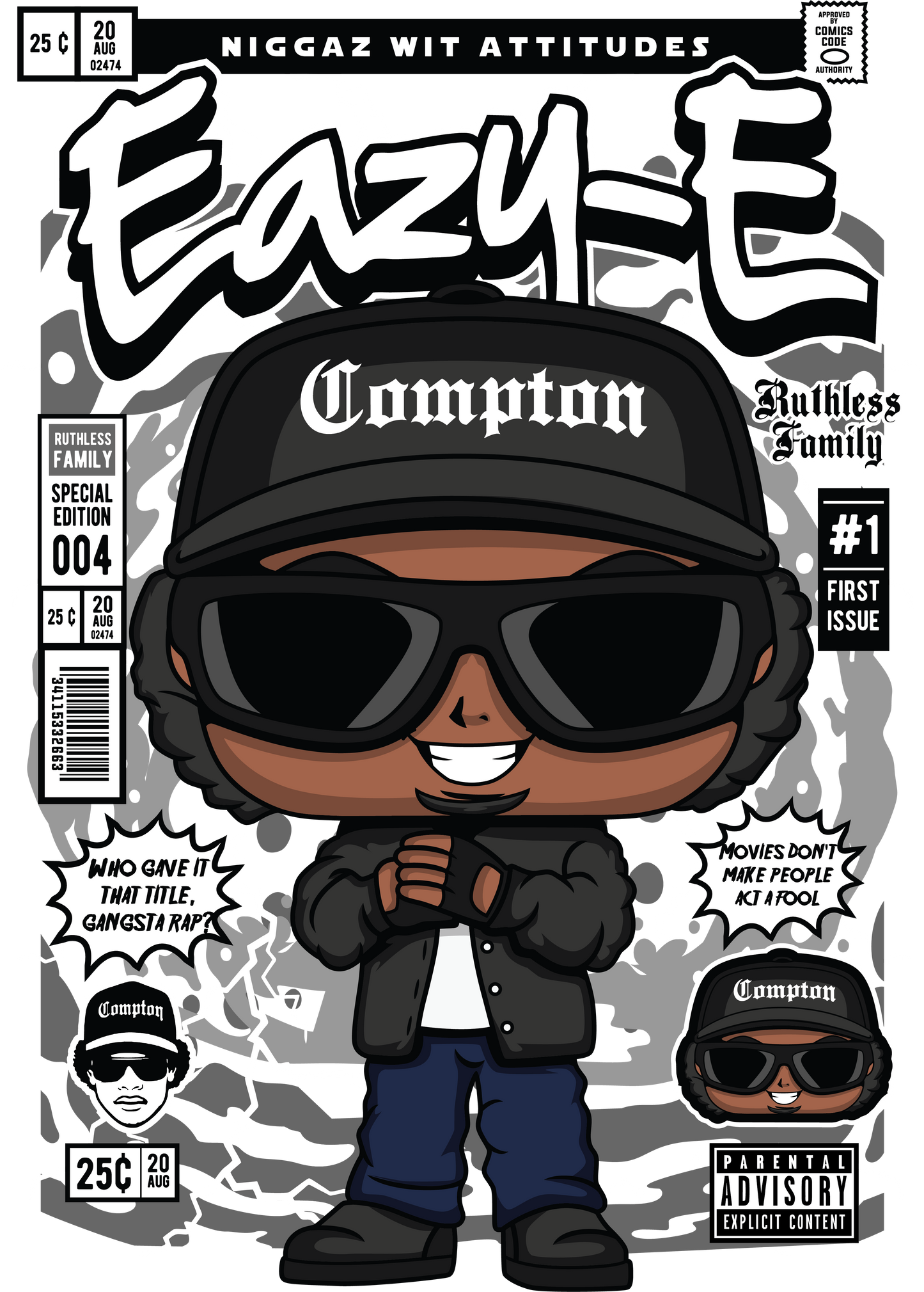 Eazy Z POP Funko Art T-shirt (Straight Out of Compton)