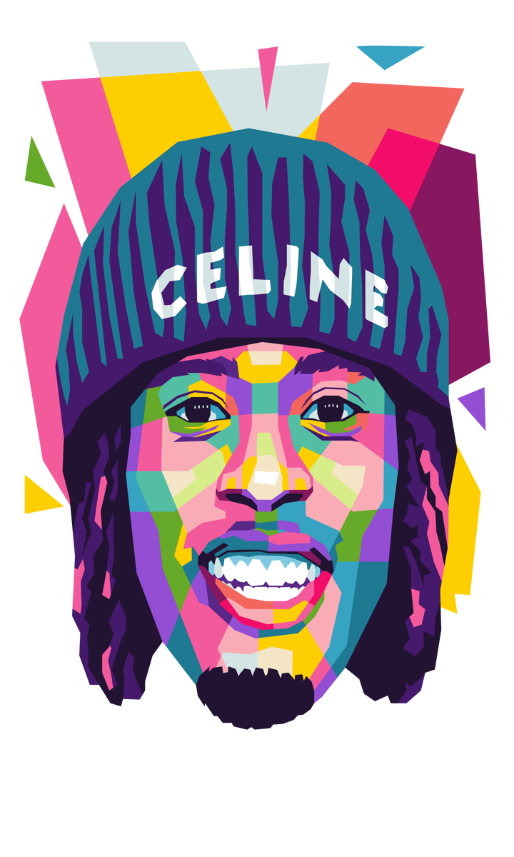 Kai Cenat Digital Pop Art n Portrait: Digital Content Influencer