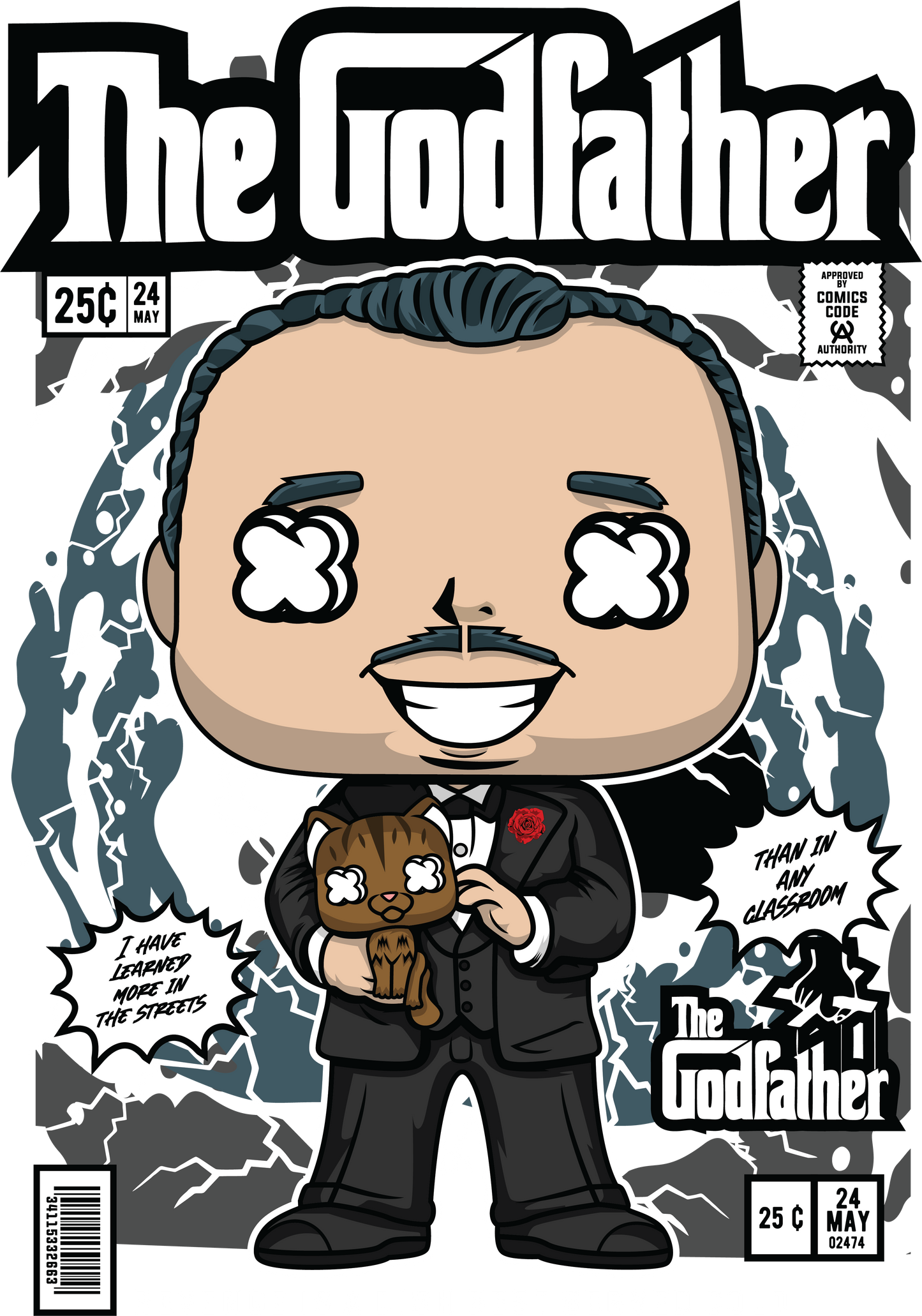 The Godfather Funko POP Art T-Shirt (Vito Corleone)