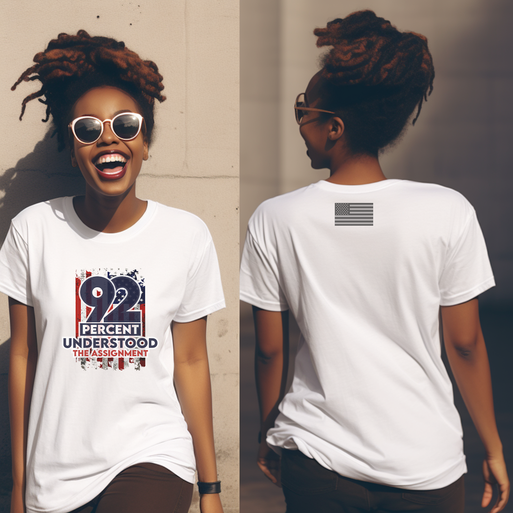 92% Understood the Assignment tshirt-Celebrate the Power of Black Women's Voter
