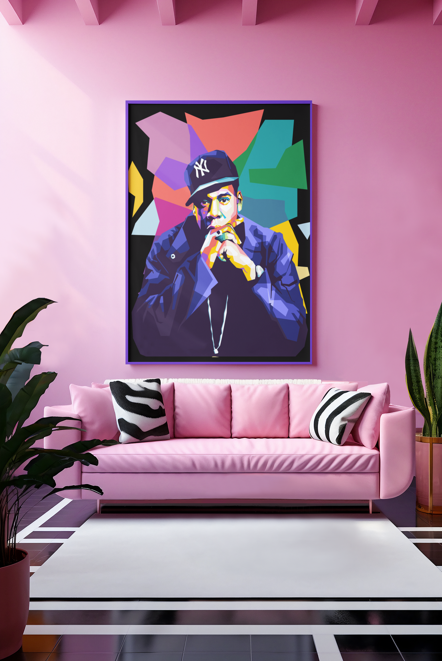 Jay-Z Pop Art Print Portait : Hip-Hop Legend