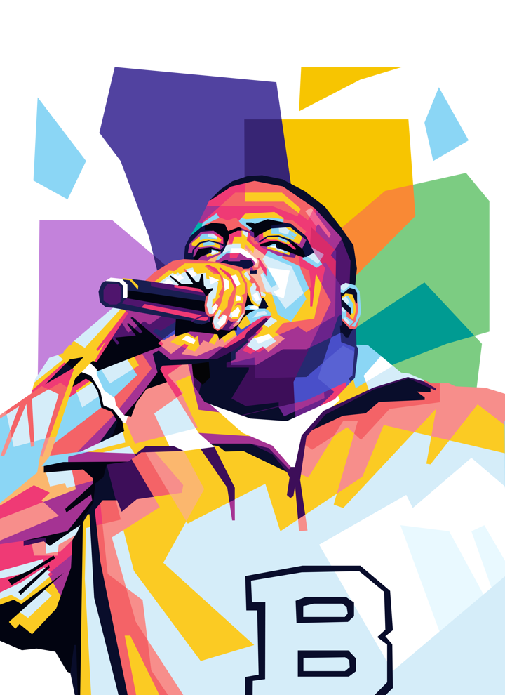 Biggie Smalls (The Notorious B.I.G.) WPAP Digital Pop Art