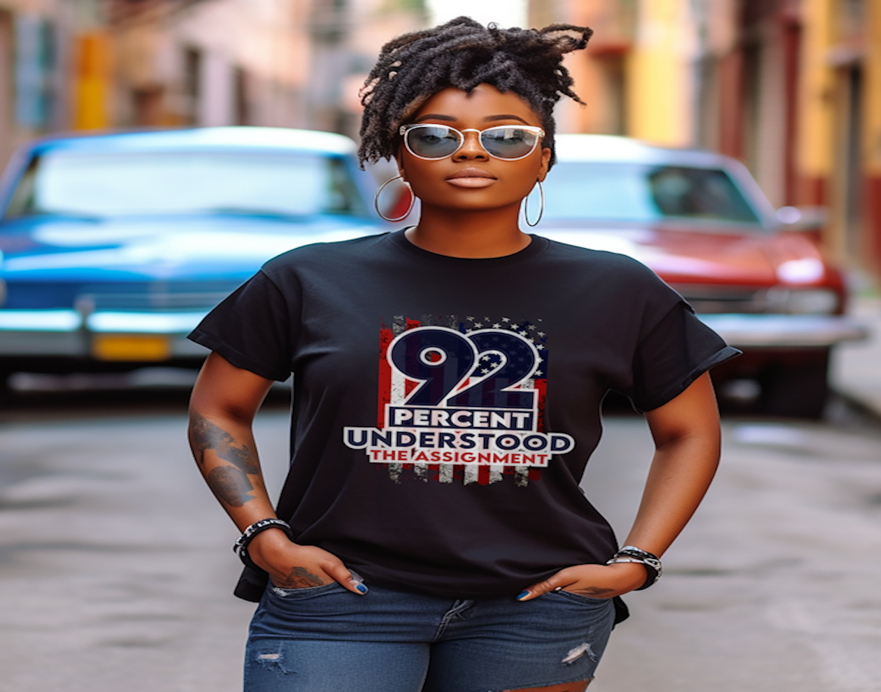 92% Understood the Assignment tshirt-Celebrate the Power of Black Women's Voter