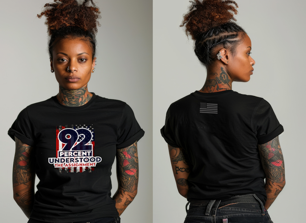 92% Understood the Assignment tshirt-Celebrate the Power of Black Women's Voter