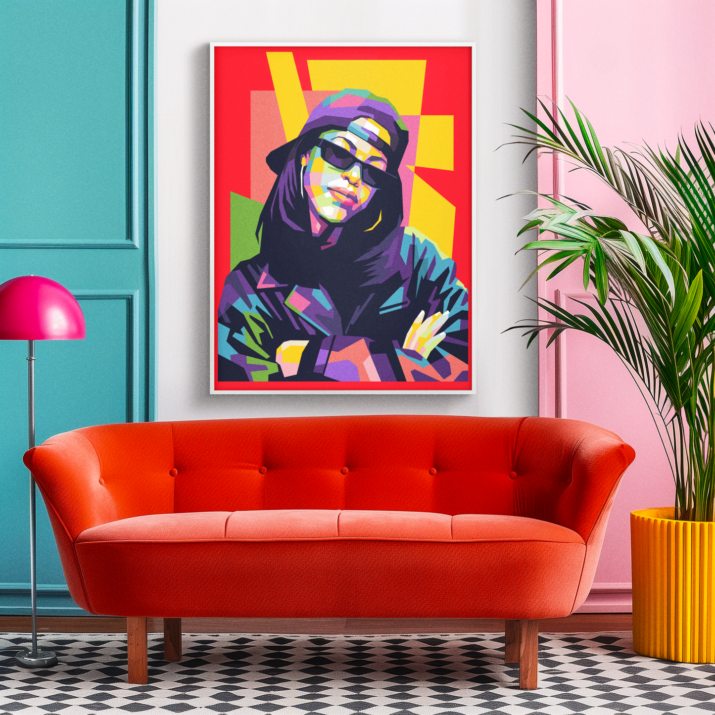 Aaliyah Pop Art Print – WPAP Digital Portrait