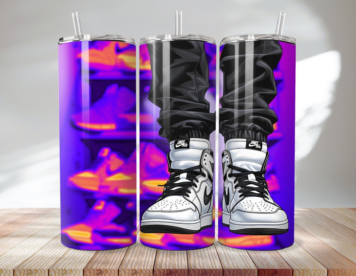 20 oz skinny "Cool Kicks" tumbler