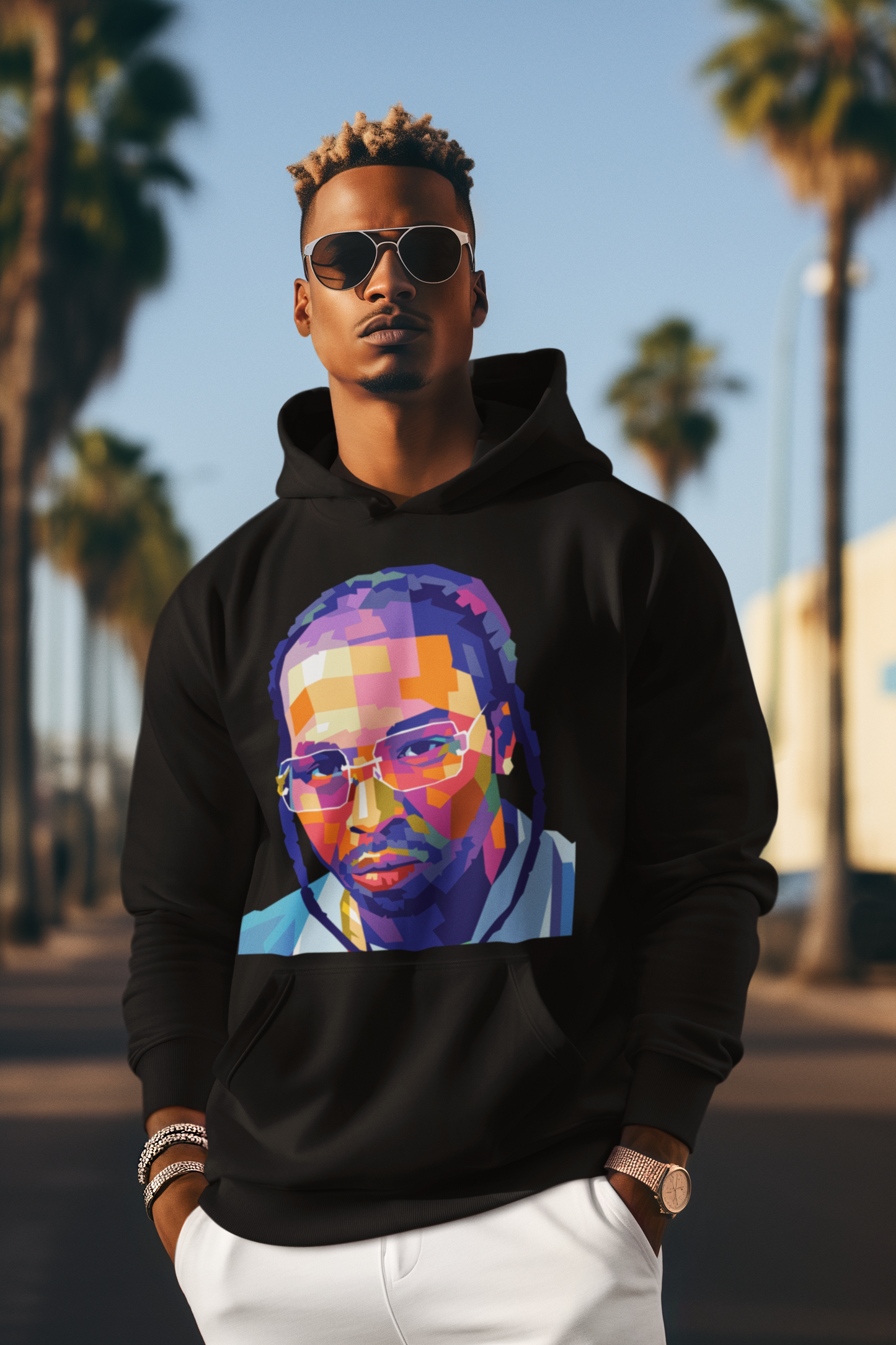 Pop Smoke WPAP Digital Pop Art – The Woo Forever