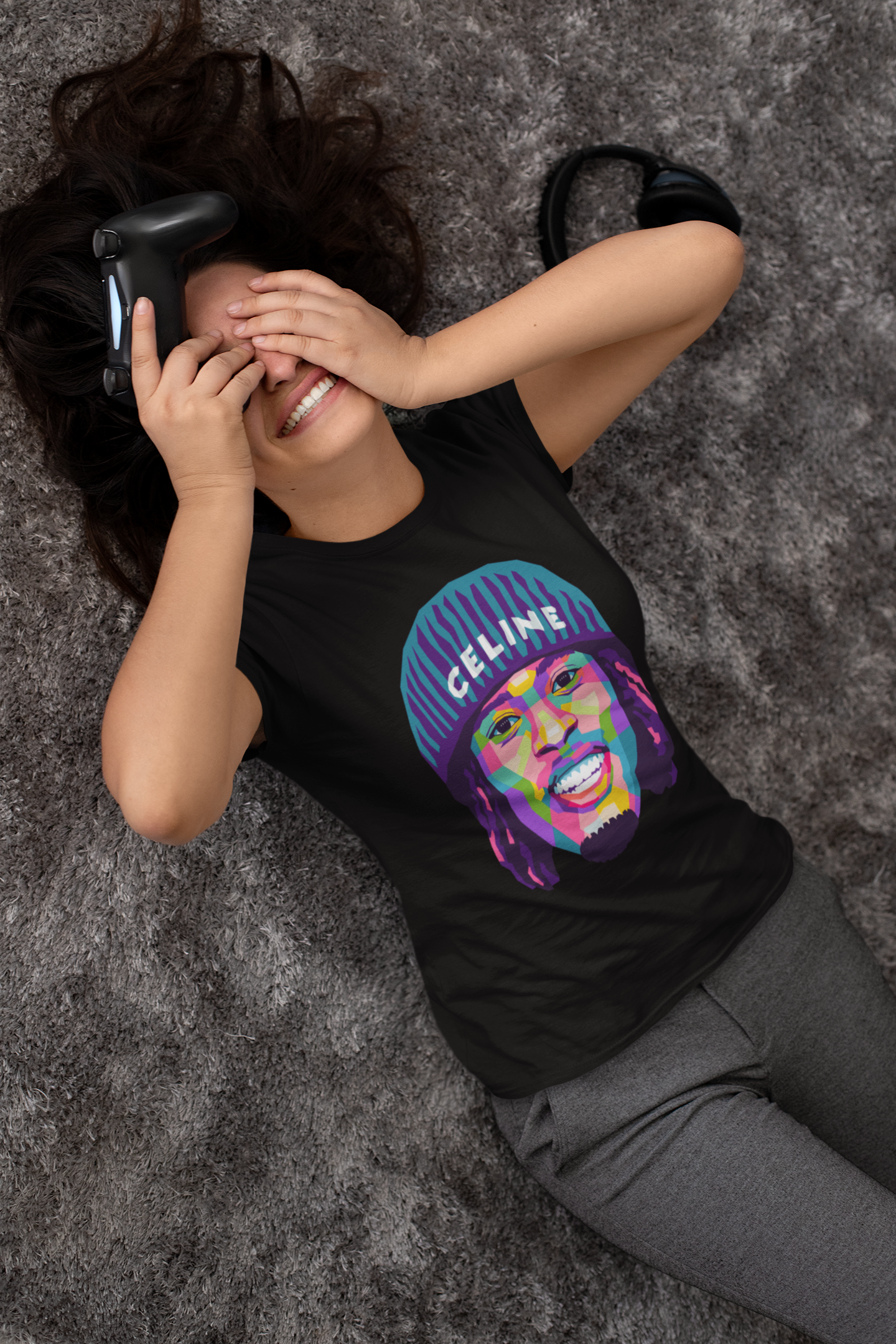Kai Cenat Digital Pop Art n Portrait: Digital Content Influencer
