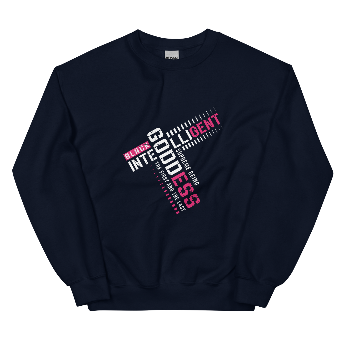 Black Intelligent Goddess Sweatshirt – Embrace Your Divine Legacy