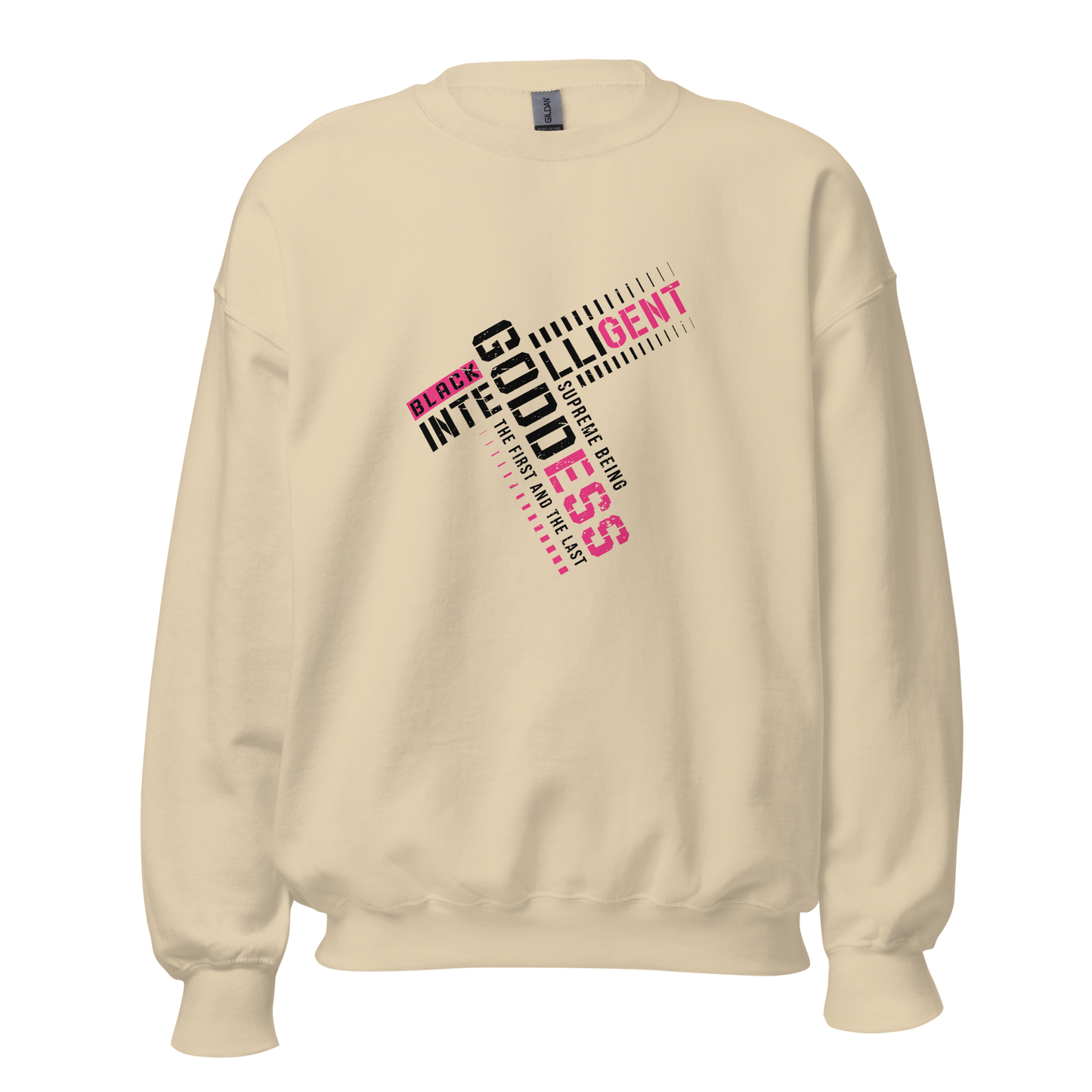 Black Intelligent Goddess Sweatshirt β Embrace Your Divine Legacy