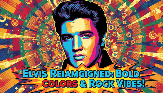 Elvis Presley in Pop Art A Tribute to the King of Rock and Roll in Bold Colors