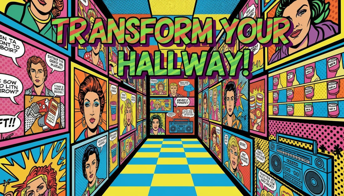 Decorating Hallways and Corridors with Pop Art Accents
