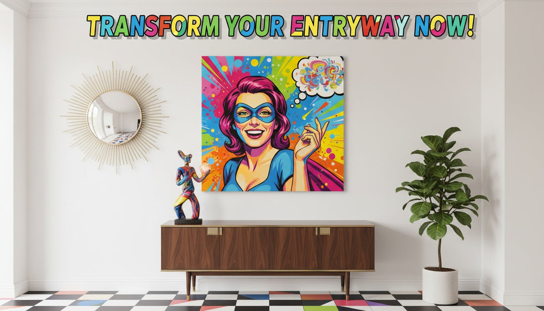Decorating Entryways with Eye-Catching Pop Art Pieces