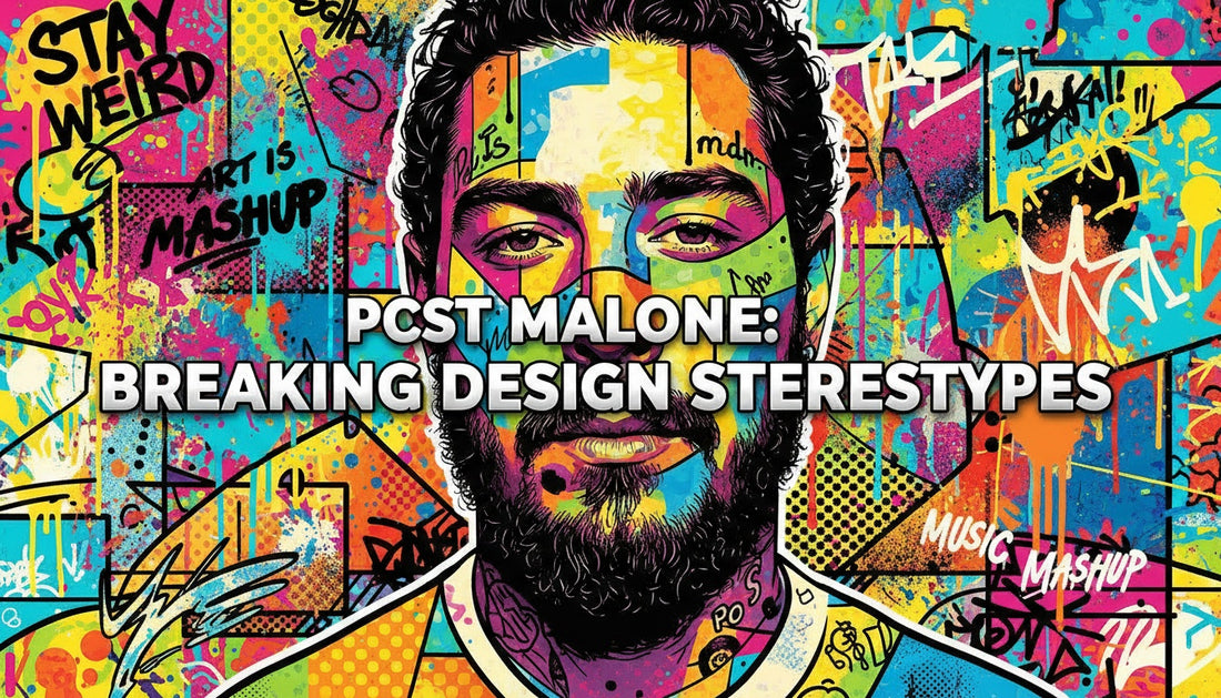Post Malone in Pop Art Breaking Stereotypes Through Design