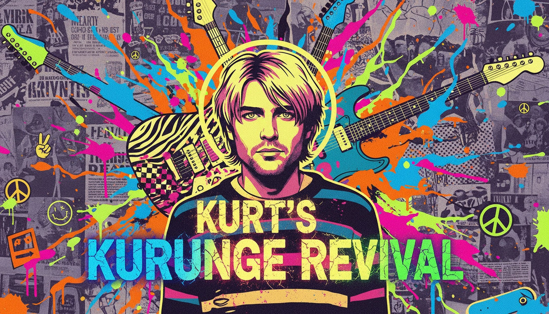 Kurt Cobain’s Spirit Revived Through Pop Art Grunge Themes