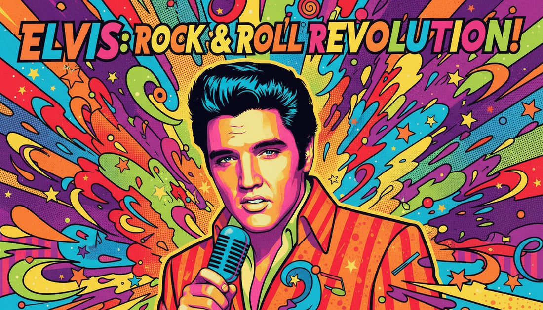Elvis Presley in Pop Art A Tribute to the King of Rock and Roll in Bold Colors