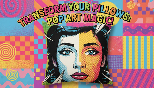 DIY Pop Art Pillows Using Fabric Transfers