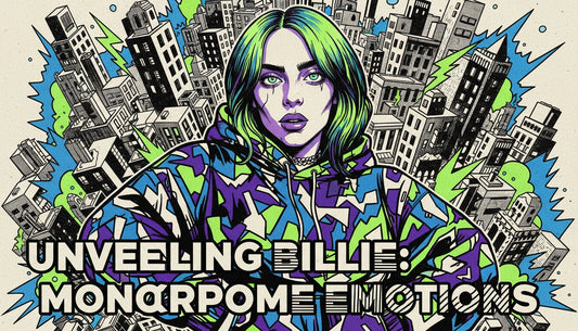 Billie Eilish in Pop Art Exploring Emotion in Monochrome