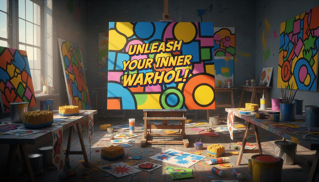 Make Pop Art Paintings Using Sponges and Stencils