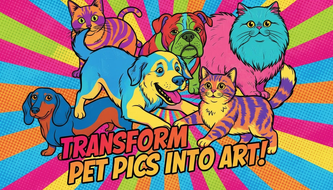 Turn Your Pet Photos Into Colorful Pop Art Canvases