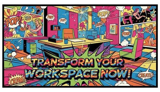 Pop Art-Inspired Workspace Designs for Entrepreneurs