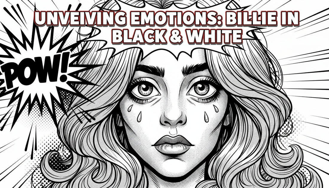 Billie Eilish in Pop Art Exploring Emotion in Monochrome