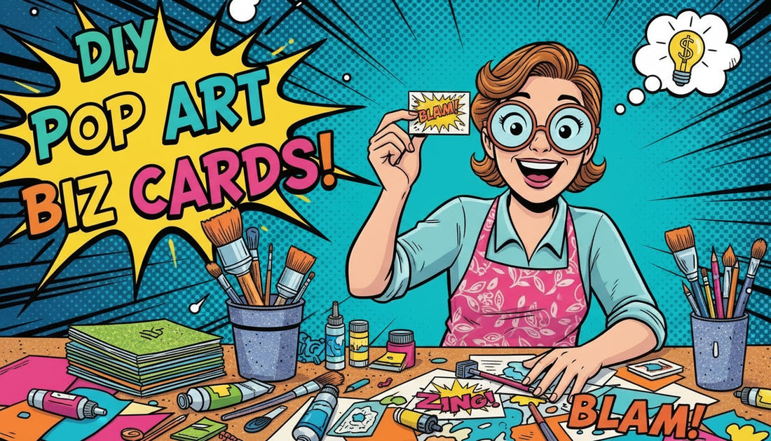 Make Your Own Pop Art Business Card Templates