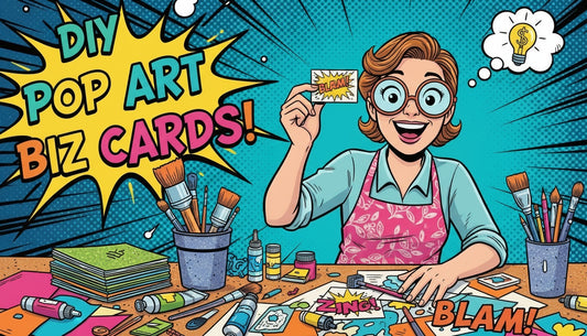 Make Your Own Pop Art Business Card Templates