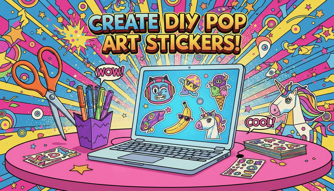 DIY Pop Art Stickers Using AI Art Generators