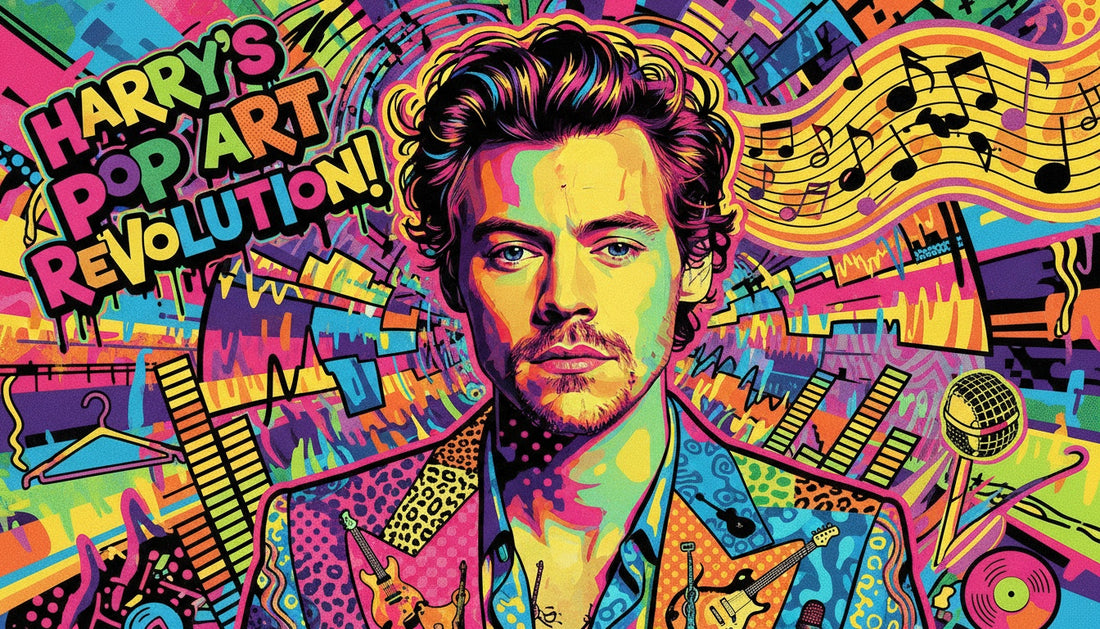 Pop Art Portraits of Harry Styles Merging Music and Fashion