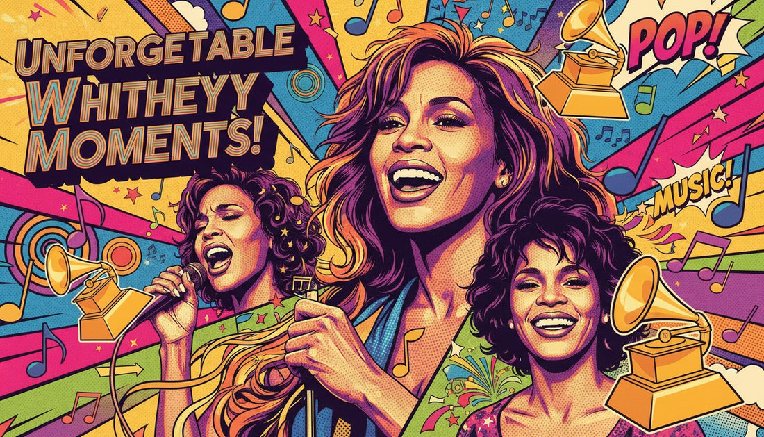 A Pop Art Tribute to Whitney Houston’s Greatest Moments