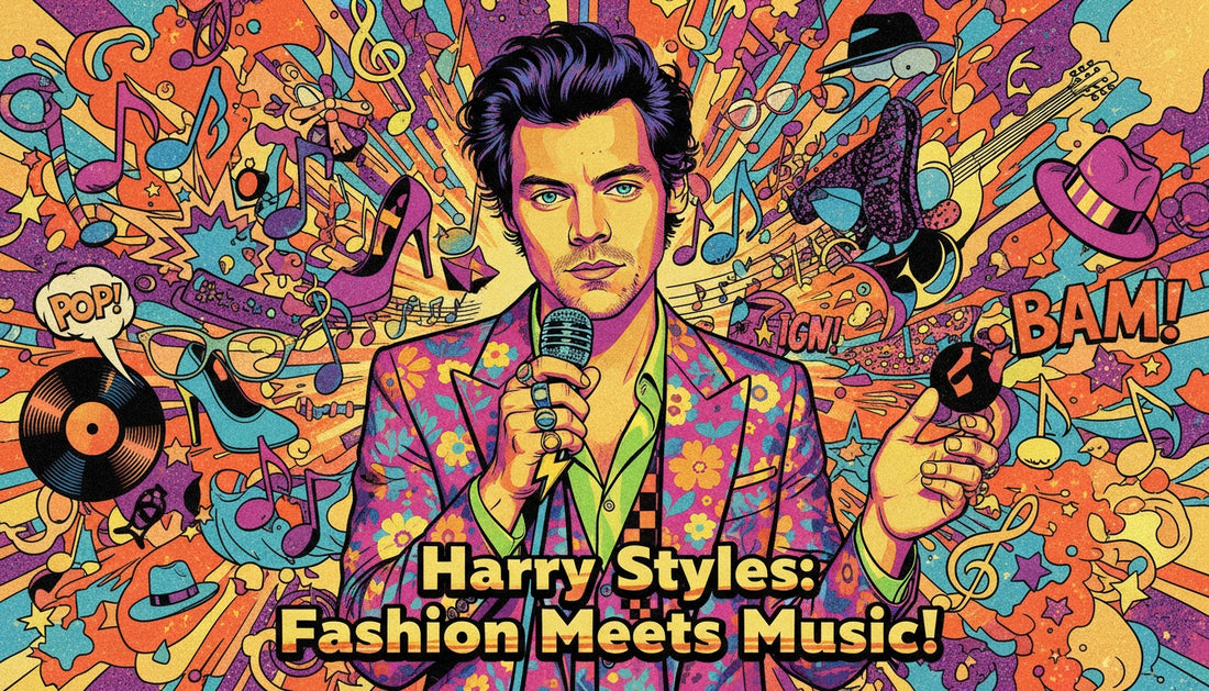 Pop Art Portraits of Harry Styles Merging Music and Fashion