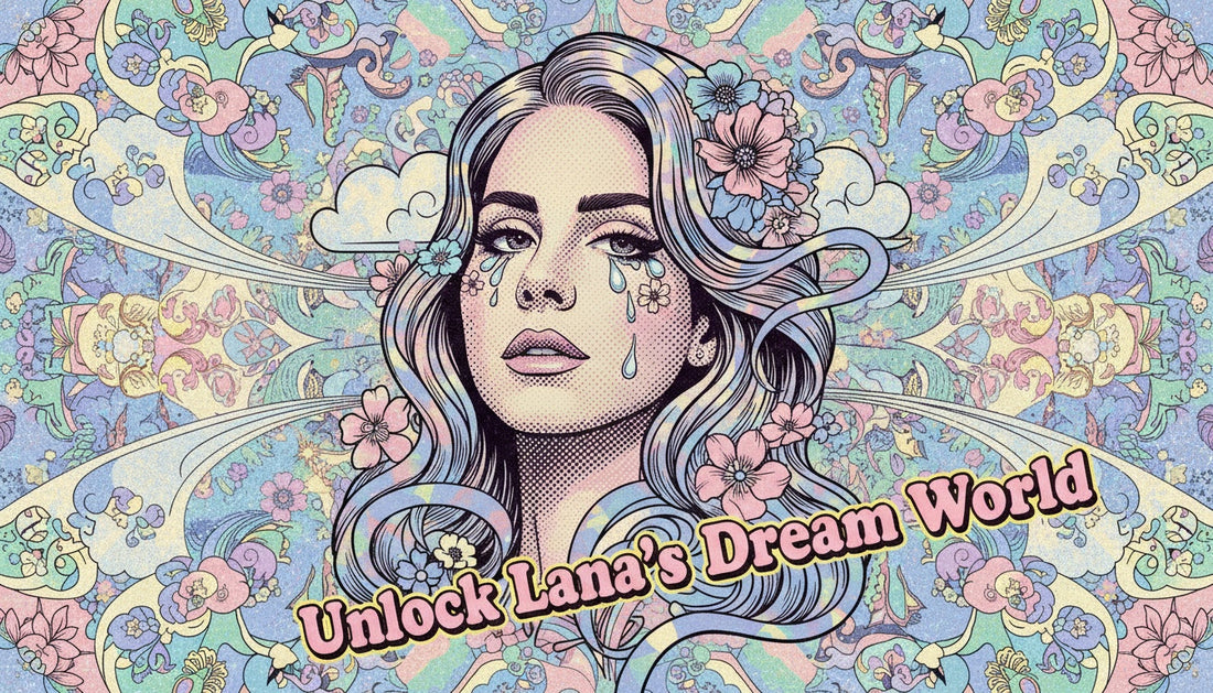 Lana Del Rey’s Dreamy Aesthetic in Pop Art Form