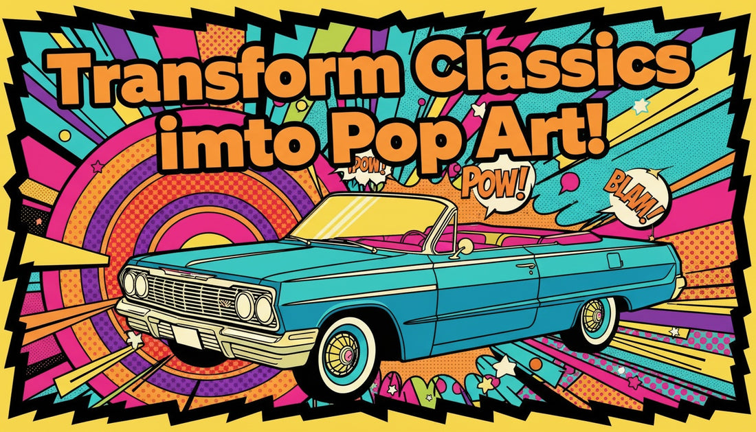 Turn Vintage Cars Into Retro Pop Art Posters