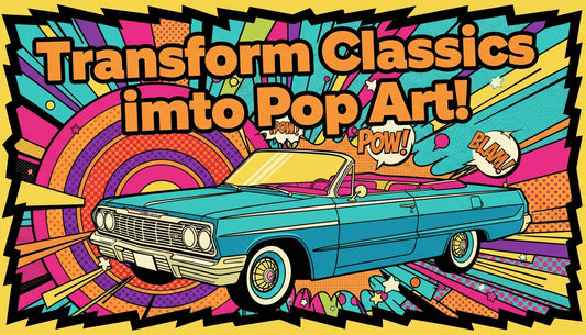 Turn Vintage Cars Into Retro Pop Art Posters