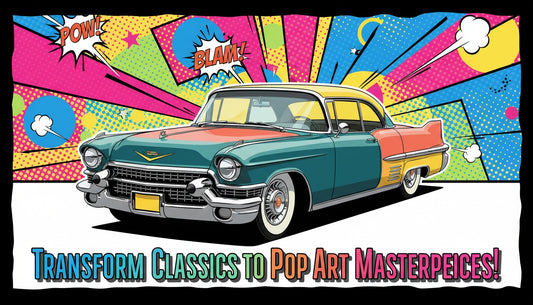 Turn Vintage Cars Into Retro Pop Art Posters