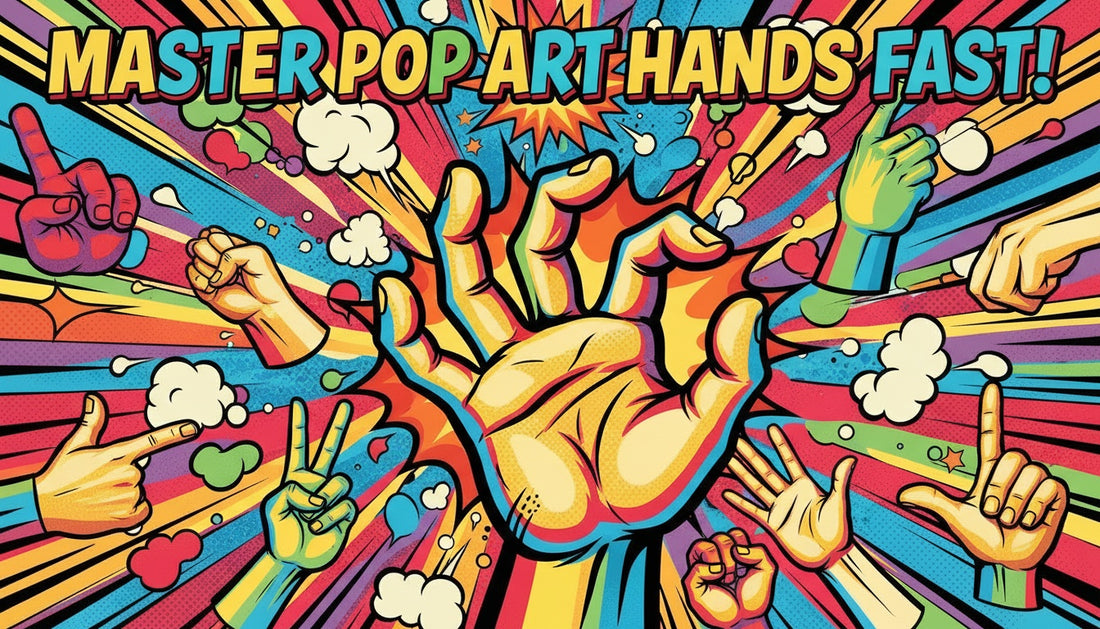 How to Draw Pop Art Hands and Gestures Step by Step