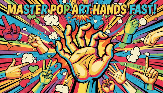 How to Draw Pop Art Hands and Gestures Step by Step