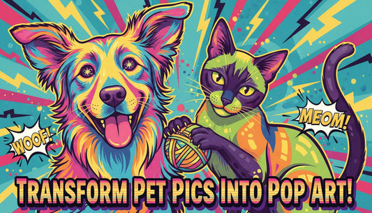 Turn Your Pet Photos Into Colorful Pop Art Canvases
