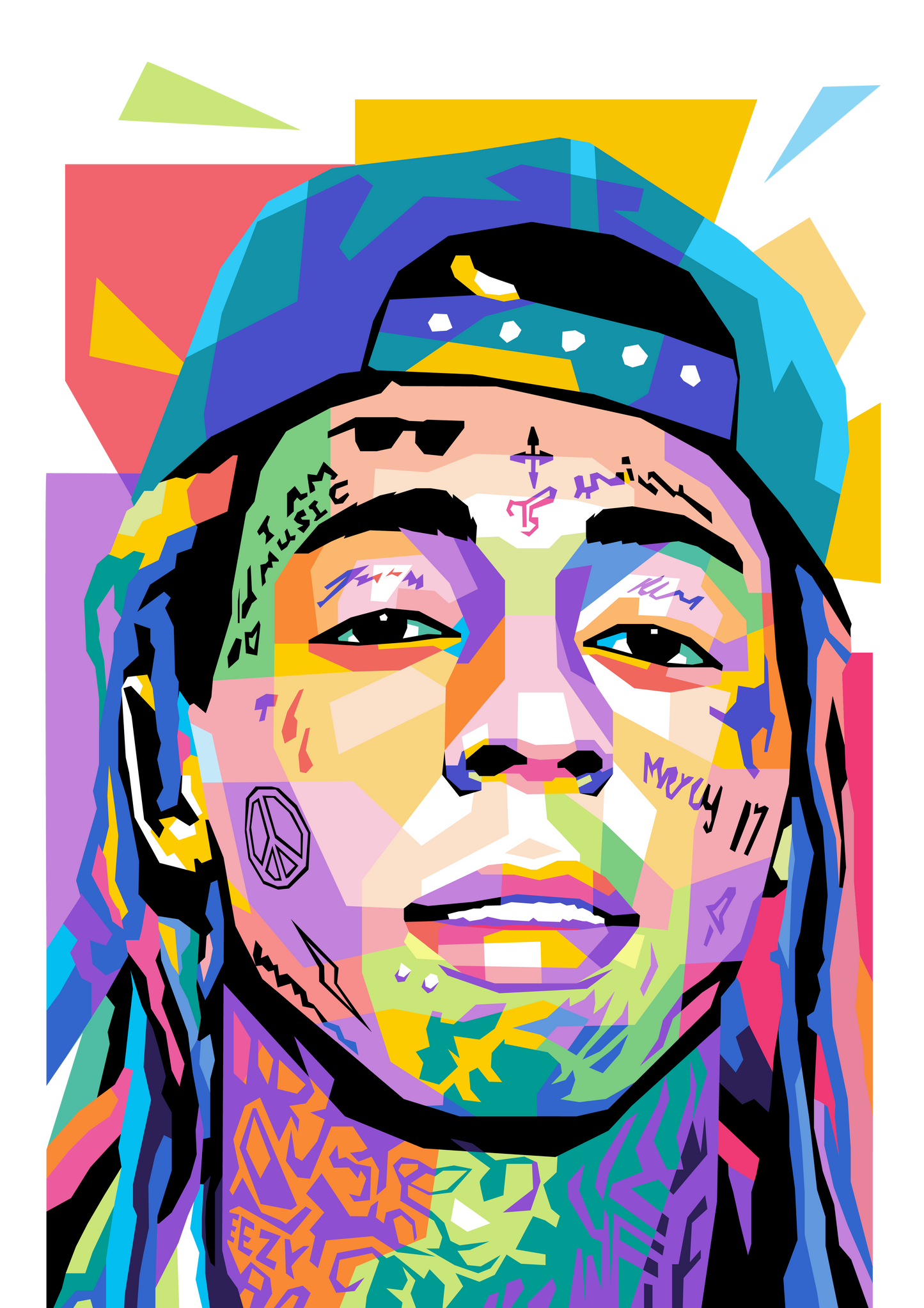 Lil Wayne WPAP Pop Art Print – Hip Hop Icon