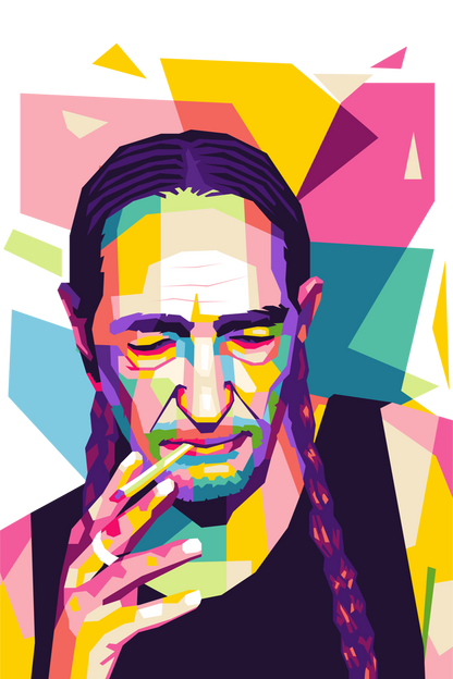 Willie Nelson WPAP POP Art n Print