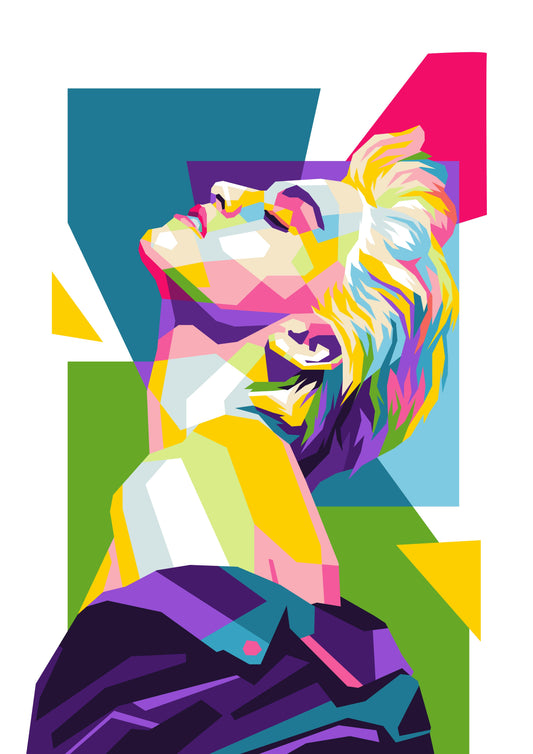 Madonna WPAP Pop Art Print n Portriat