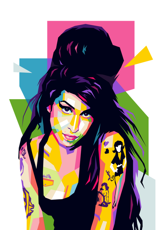 Amy Winehouse Pop Art Print: British Music Legend