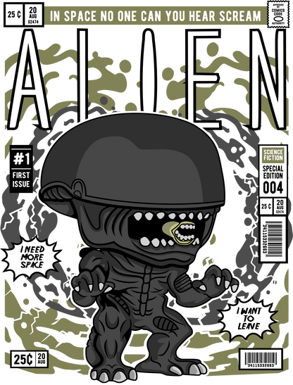 Alien Funko POP Art Tshirt