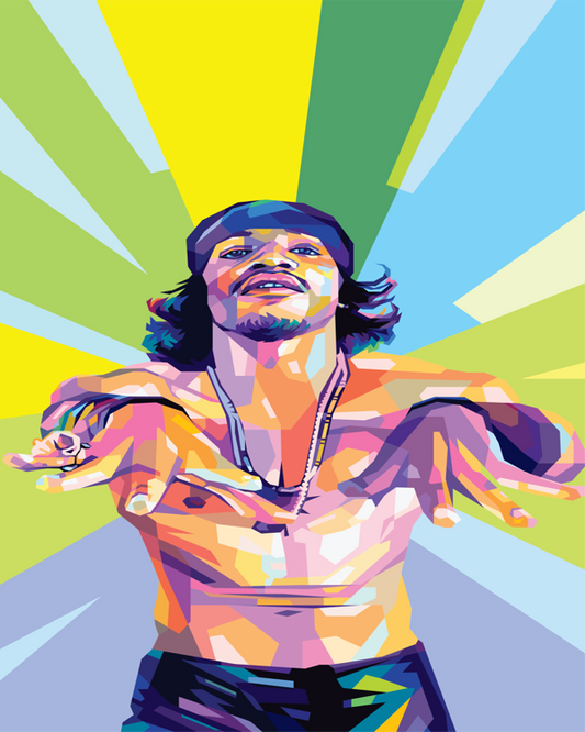 Andre 3000 WPAP Pop Art Print