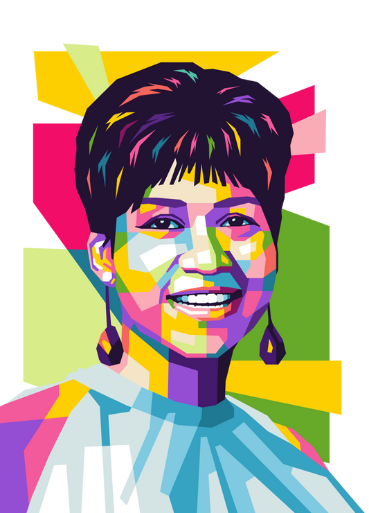Aretha Franklin WPAP Digital Pop Art