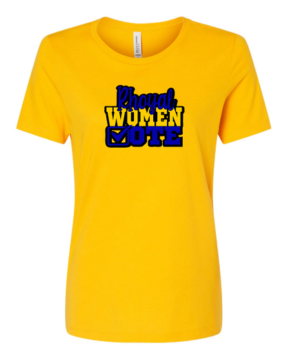 Rhoyal Women Vote Fashion Fit T-shirt